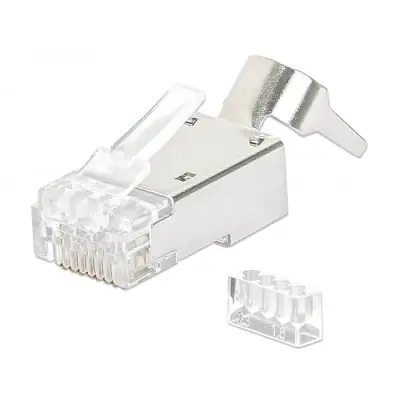 Intellinet 790505 Wtyk RJ45 Cat6a STP, na drut i linkę, 50szt