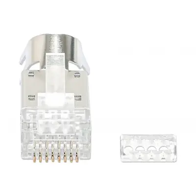 Intellinet 790505 Wtyk RJ45 Cat6a STP, na drut i linkę, 50szt