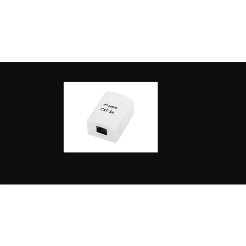 gniazdo natynkowe kat.5e 1x RJ45 białe