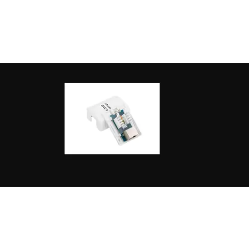 gniazdo natynkowe kat.5e 1x RJ45 ekranowane białe