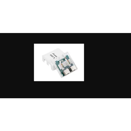 gniazdo natynkowe kat.5e 2x RJ45 ekranowane białe