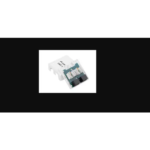 gniazdo natynkowe kat.6 2x RJ45 białe