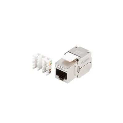 Lanberg moduł Keystone gniazdo beznarzędziowy RJ45 - LSA kat.7 FTP 180°