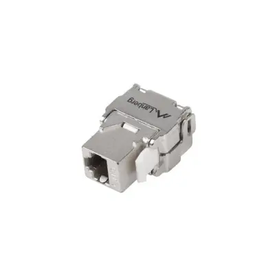 Lanberg moduł Keystone gniazdo beznarzędziowy RJ45 - LSA kat.6 FTP 180°