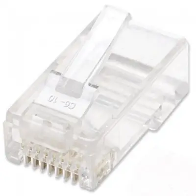 Techly 028894 Wtyk RJ45 Cat6 UTP na drut, 100 sztuk