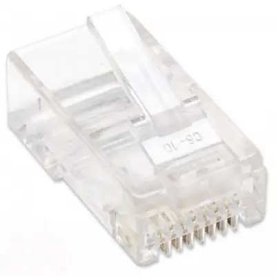 Techly 028894 Wtyk RJ45 Cat6 UTP na drut, 100 sztuk