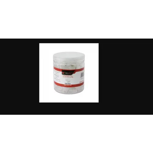 Techly 028900 Wtyk modularny RJ45 Cat5e UTP na drut, 100 sztuk