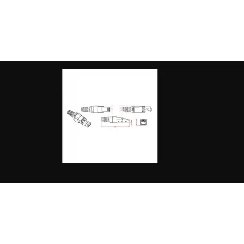 Techly 101911 Wtyk modularny RJ45 Cat6a 10G beznarzędziowy, STP