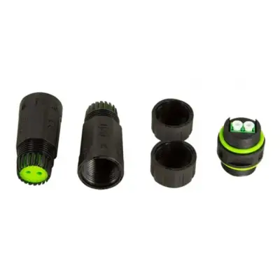 Techly 368642 Zewnętrzny łącznik światłowodowy LC Duplex wodoodporny IP68