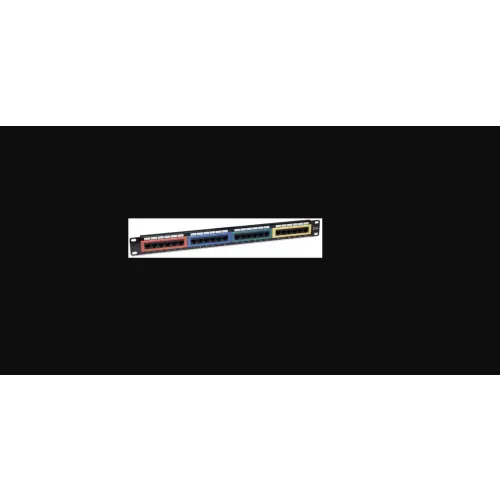 Intellinet 513678 Patch panel UTP Cat5e 1U 24-portowy, 4 kolorowe sekcje