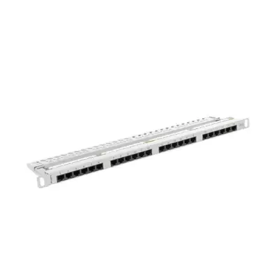 Lanberg Patch Panel 24 port 0.5U 19" kat.6 UTP szary