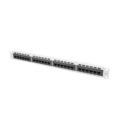 Lanberg Patch Panel 24 port 1U 19" kat.6 UTP szary