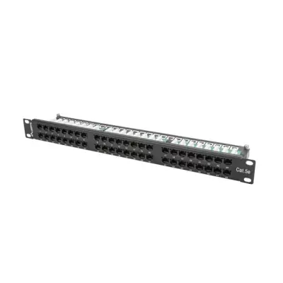 Lanberg Patch Panel 48 port 1U 19" kat.5E UTP czarny