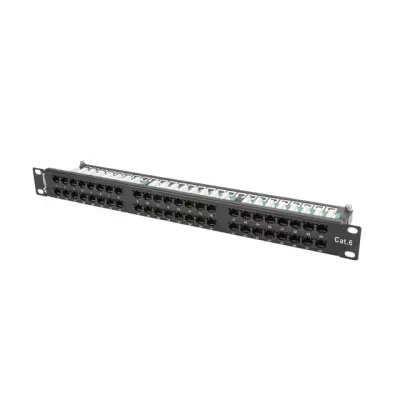 Lanberg Patch Panel 48 port 1U 19" kat.6 UTP czarny