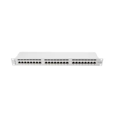 Lanberg Patch Panel 24 port 1U 19" kat.5E FTP ekranowany szary