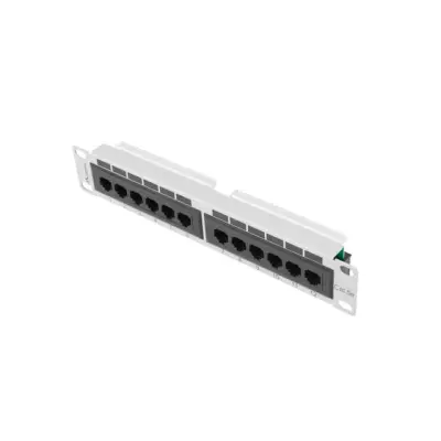 Lanberg Patch Panel 12 port 1U 10" kat.5E UTP szary