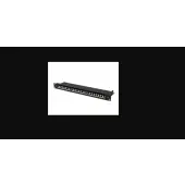 Lanberg Patch Panel 24 port 1U 19" kat.7 FTP ekranowany czarny