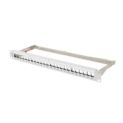 Lanberg Patch Panel pusty 24 port 1U 19" FTP do modułów Keystone szary