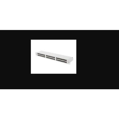 Lanberg Patch Panel 48 port 1U 19" kat.6 FTP ekranowany szary