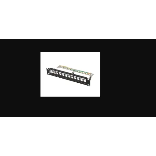 Lanberg Patch panel pusty 12 port 1U 10" FTPczarny
