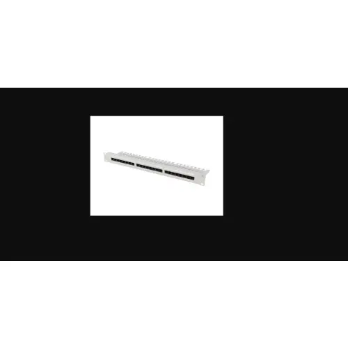 Lanberg Patch Panel 24 port 1U 19" kat.5E UTP szary z organizerem kablowym