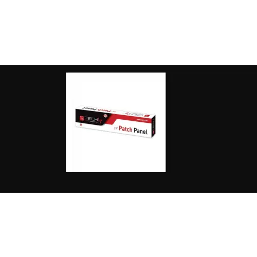 Techly 022854 Patch panel UTP Cat5e 1U 16-portowy, czarny