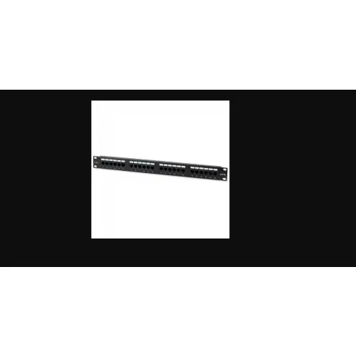 Techly 022861 Patch panel UTP Cat5e 1U 24-portowy, czarny_