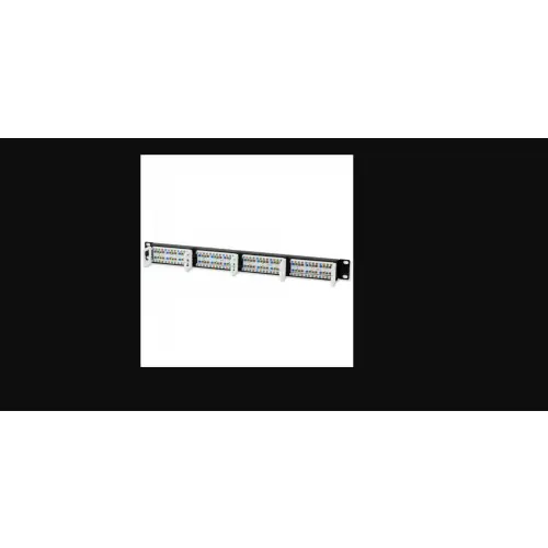 Techly 022861 Patch panel UTP Cat5e 1U 24-portowy, czarny_