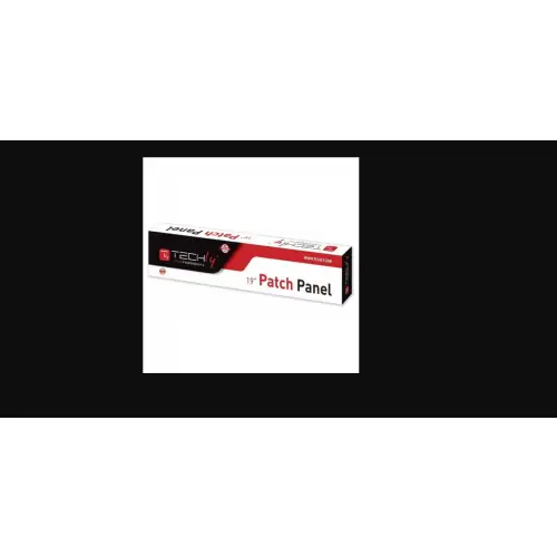 Techly 022861 Patch panel UTP Cat5e 1U 24-portowy, czarny_