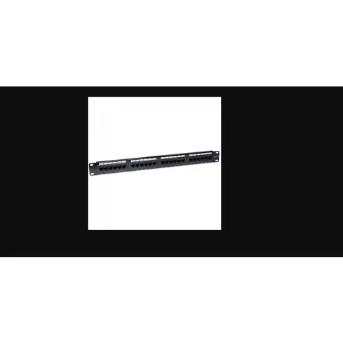 Techly 022892 Patch panel UTP Cat6 1U 24-portowy, czarny