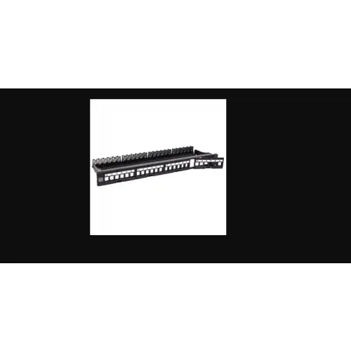 Techly 368567 Patch panel na 24 moduły Keystone, 1U, Rack 19"