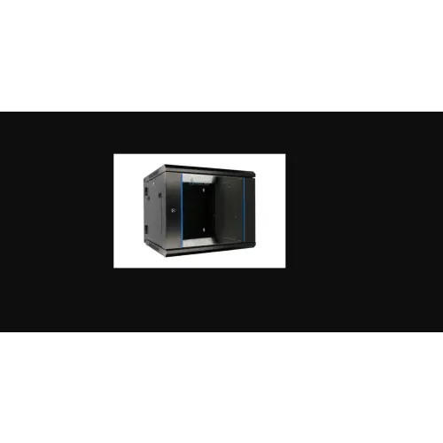 Extralink EX.12943- 9U 600x600 AZH Czarna Szafa rack montowana na ścianie, dwusekcyjna