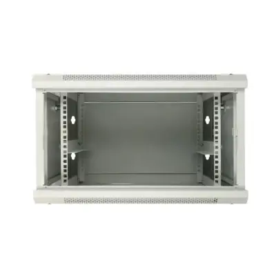 Extralink EX.12998-6U 600x450 ASP Szara Szafa rack montowana na ścianie, drzwi blaszane pełne