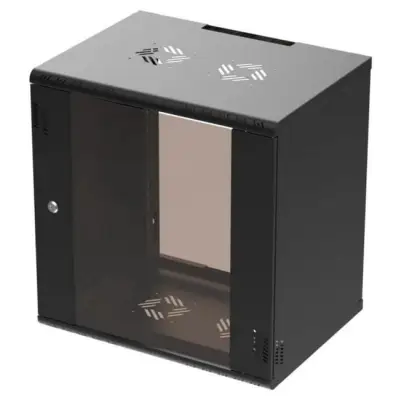 Extralink Premium EX.39342 12U 600x450 Czarna Szafa rack beznarzędziowy montaż, montowana na ścianie