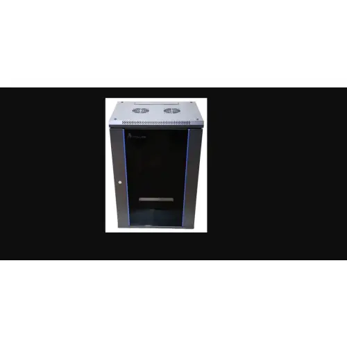Extralink 15U 600x450 Czarna Szafa rack montowana na ścianie