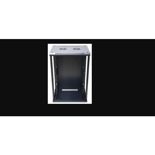 Extralink 15U 600x450 Czarna Szafa rack montowana na ścianie
