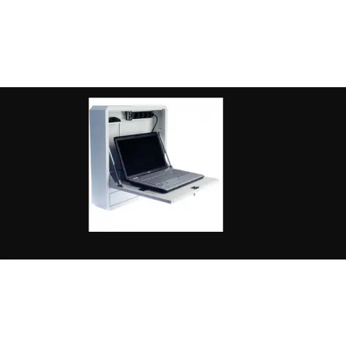 Techly 105056 Szafka ścienna zabezpieczająca do notebooka 19", biała