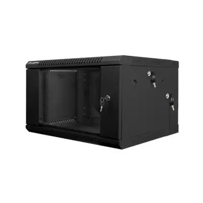 Lanberg szafa rack wisząca dwusekcyjna 19" 6U 600X600 czarna