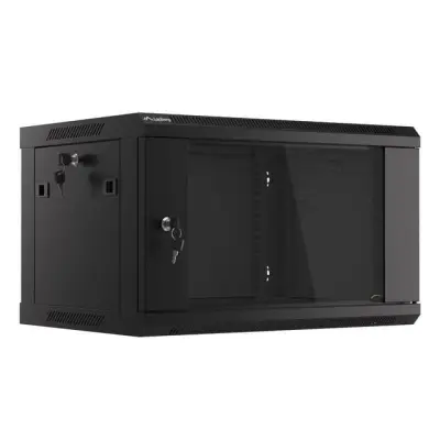 Lanberg szafa rack wisząca 19" 6U 600X450 czarna V2