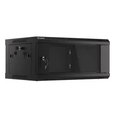 Lanberg szafa rack wisząca 19" 4U 600X450 czarna V2