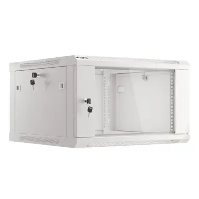 Lanberg szafa rack wisząca 19" 6U 600X600 szara V2