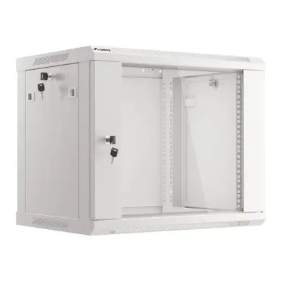 Lanberg szafa rack wisząca 19" 9U 600X450 szara V2