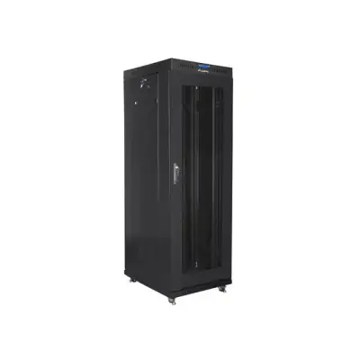 Lanberg szafa rack stojąca 19" 37U 600x800 czarna drzwi perforowane LCD V2