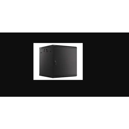 Lanberg szafa rack wisząca 19" 12U 600X600 czarna drzwi metalowe