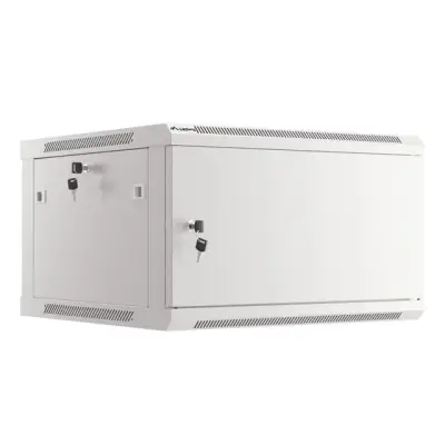 Lanberg szafa rack wisząca 19" 6U 600X600 szara drzwi metalowe