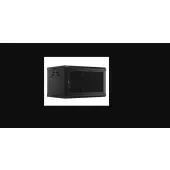 Lanberg szafa rack wisząca 19" 6U 600X450 czarna drzwi perforowane