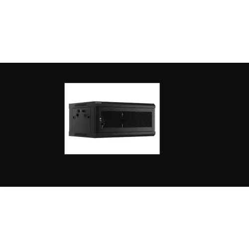 Lanberg szafa rack wisząca 19" 4U 600X450 czarna drzwi perforowane