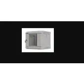 Lanberg szafa rack wisząca 10" 4U 300x300 szara drzwi przeszklone (flat pack)