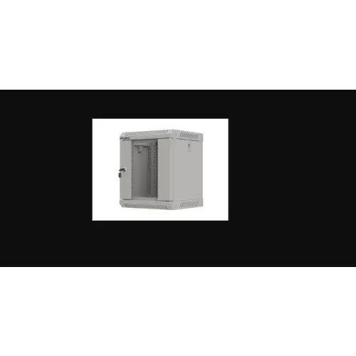 Lanberg szafa rack wisząca 10" 6U 300x300 szara drzwi przeszklone (flat pack)