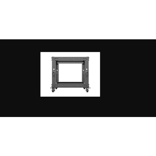 Lanberg Open Rack 9U 600x600-1100 regulowany czarny